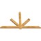 Ekena Millwork Kennewick Rough Sawn Timber Gable Bracket, Western Red Cedar, 72"W x 42"H x 2"D x 4"F, 14/12 Pitch GBW072X42X0204KEN00RWR - alternate 5